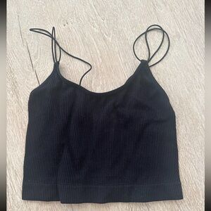 Black crop top cami Women's Top